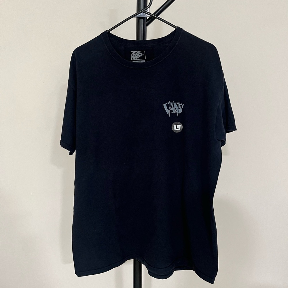 Vans Men's Dark Blue Faded Style Short Sleeve Tee